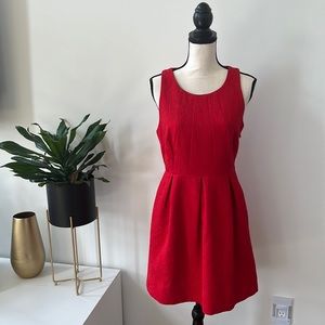 Moulinette Soeurs Red Brocade Dress - Anthropology